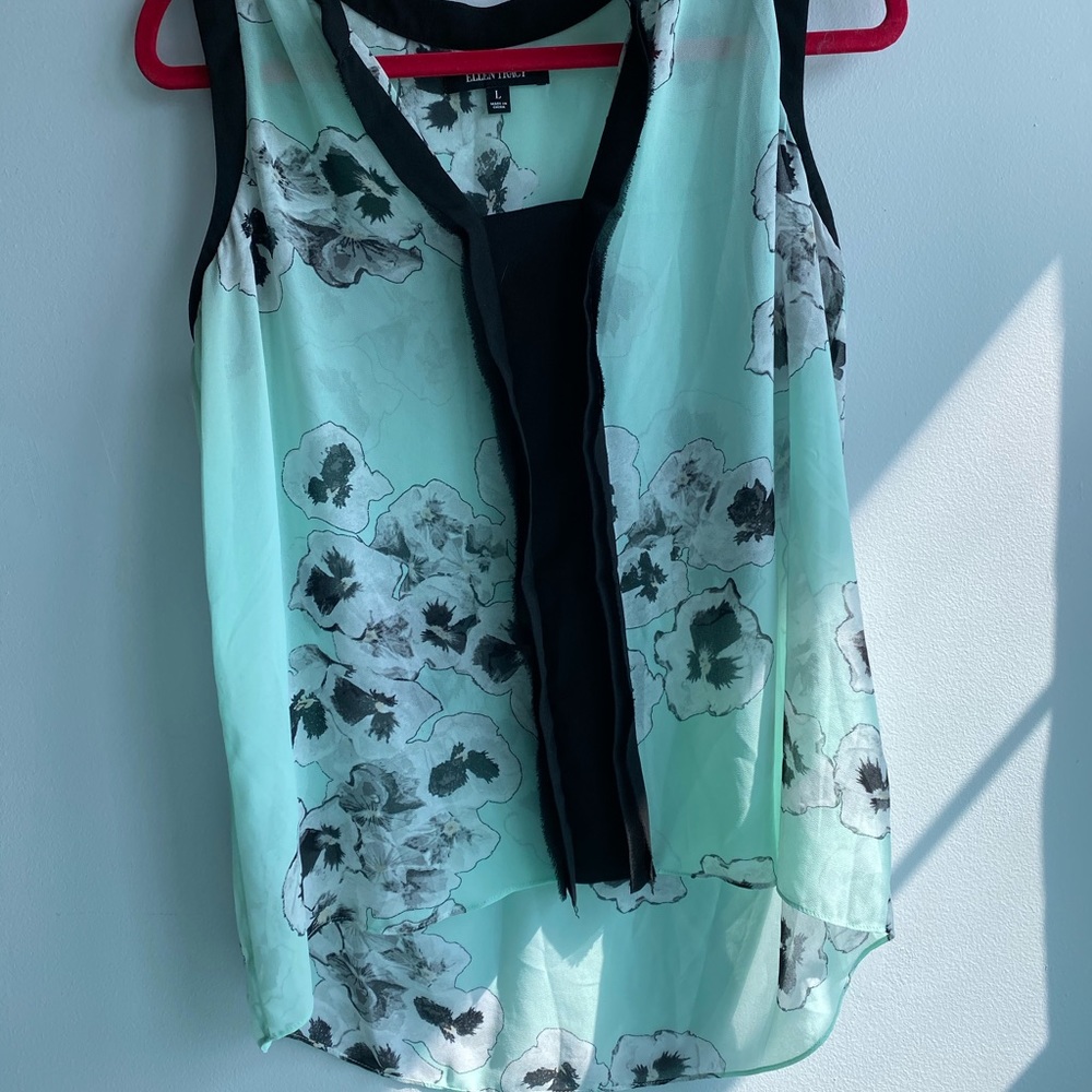 Ellen Tracy sheer top